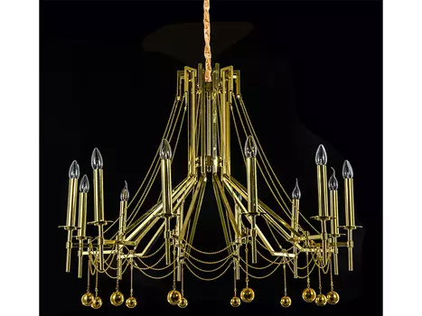 Подвесная люстра rocco (mak-interior) золотой 92x81x92 см.