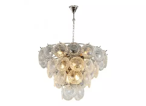 Подвесная люстра rockfeller (ilamp) прозрачный 42 см.