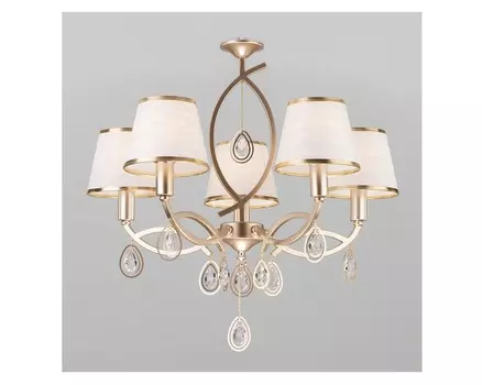 Подвесная люстра salita (eurosvet) бежевый 56 см.