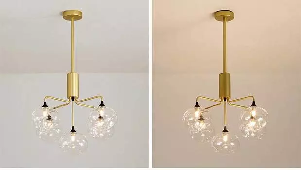 Подвесная люстра santa (moderli) золотой 56x74 см.