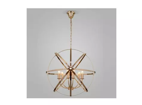 Подвесная люстра santi 1 (eurosvet) золотой 70 см.