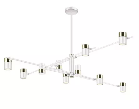 Подвесная люстра саурис (lumien hall) белый 87 см.