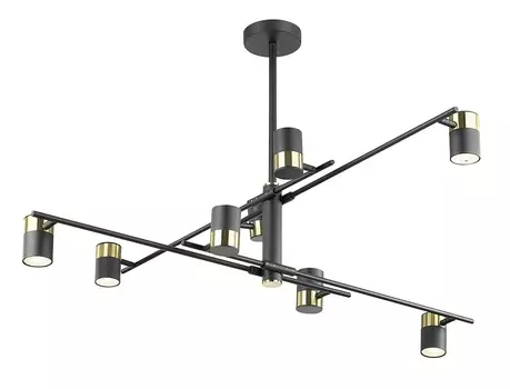 Подвесная люстра саурис (lumien hall) черный 87 см.