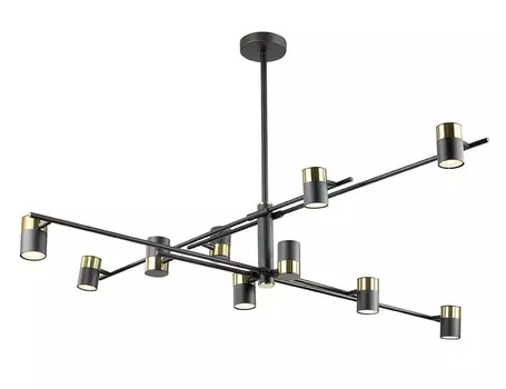 Подвесная люстра саурис (lumien hall) черный 87 см.
