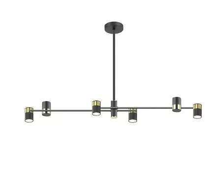 Подвесная люстра саурис (lumien hall) черный 96x74x15 см.