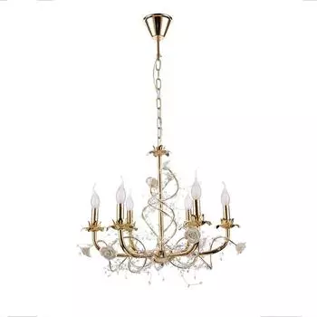 Подвесная люстра seven fires эйдин 77302.01.01.06 (seven fires) золотой 460 см.