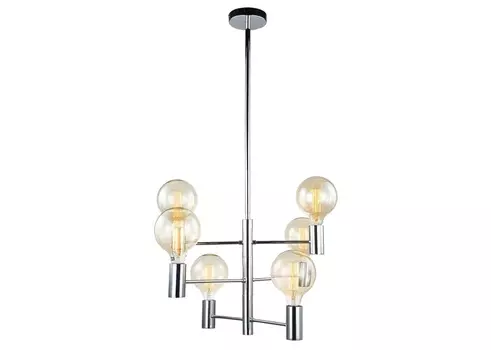 Подвесная люстра силеван (lumien hall) серебристый 100 см.