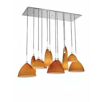 Подвесная люстра simple light (lightstar) оранжевый 120x90 см.