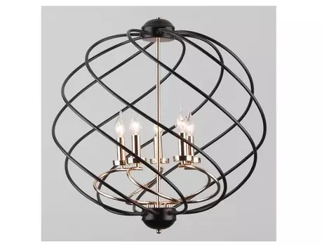Подвесная люстра sorrel (eurosvet) черный 110 см.
