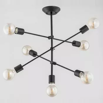 Подвесная люстра step (alfa) черный 63 см.