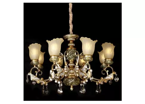 Подвесная люстра тейни (lumien hall) бежевый 58 см.