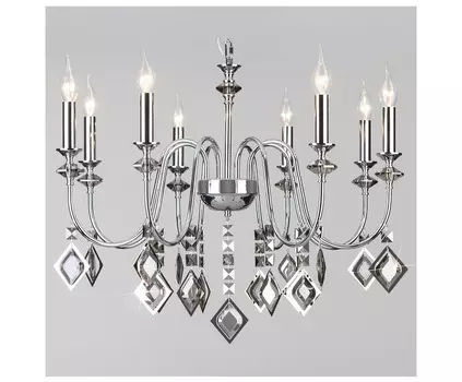 Подвесная люстра telao (eurosvet) прозрачный 122 см.