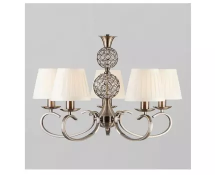 Подвесная люстра tessa (eurosvet) бежевый 80 см.