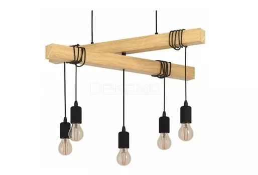 Подвесная люстра townshend (eglo) черный 39x90x70 см.