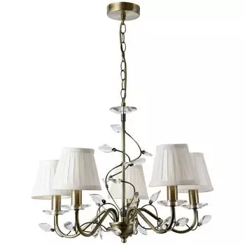 Подвесная люстра velante 378-503-05 (velante) белый 700 см.