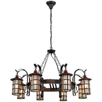 Подвесная люстра velante 560-703-08 (velante) коричневый 340 см.