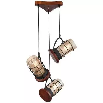 Подвесная люстра velante 561-706-03 (velante) коричневый 260 см.