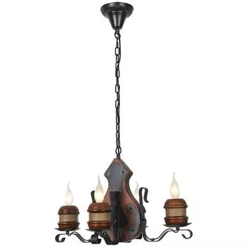 Подвесная люстра velante 584-703-04 (velante) коричневый 545x360 см.