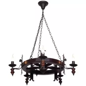 Подвесная люстра velante 586-723-05 (velante) коричневый 960 см.