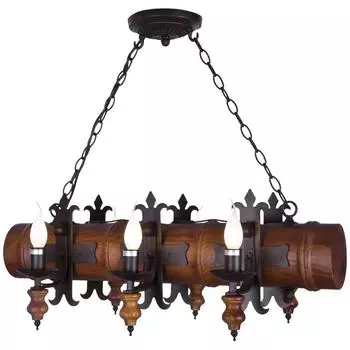 Подвесная люстра velante 599-703-06 (velante) коричневый 760x850 см.