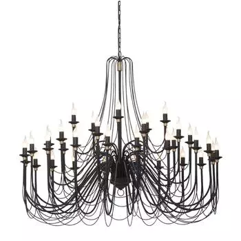 Подвесная люстра vitaluce v1044/35 (vitaluce) черный 3500x1400 см.