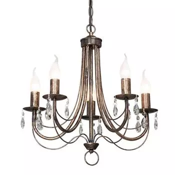 Подвесная люстра vitaluce v1253/5 (vitaluce) бронзовый 1030x460 см.