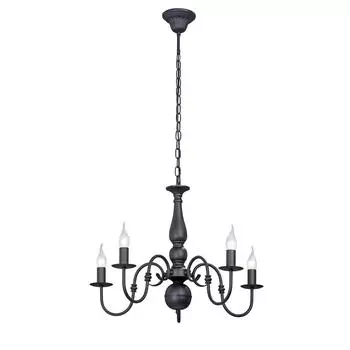 Подвесная люстра vitaluce v1662-1/5 (vitaluce) черный 1020x600 см.