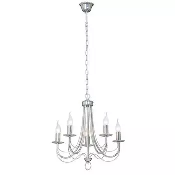 Подвесная люстра vitaluce v3716/5 (vitaluce) серебристый 800x440 см.