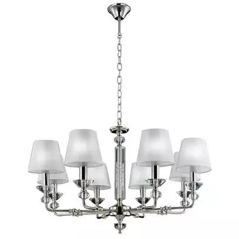Подвесная люстра vitaluce v3922/8 (vitaluce) серебристый 1090x840 см.