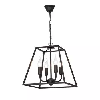 Подвесная люстра vitaluce v4237-1/4 (vitaluce) черный 350x670 см.