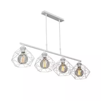 Подвесная люстра vitaluce v4269-0/4s (vitaluce) белый 1100x1060 см.
