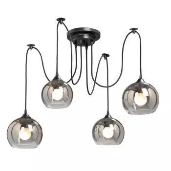 Подвесная люстра vitaluce v4289-1/4pl (vitaluce) черный 1170x270 см.