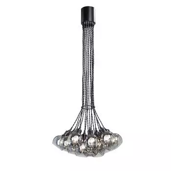 Подвесная люстра vitaluce v4360-1/16s (vitaluce) черный 1300x600 см.