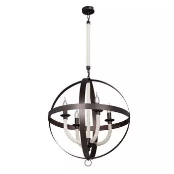 Подвесная люстра vitaluce v4374-8/4 (vitaluce) коричневый 1270x610 см.