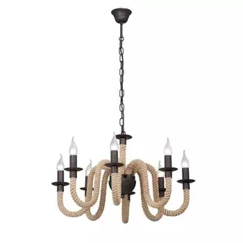 Подвесная люстра vitaluce v4380-7/8 (vitaluce) коричневый 910x630 см.