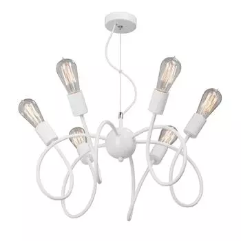 Подвесная люстра vitaluce v4596-0/6s (vitaluce) белый 1200x520 см.