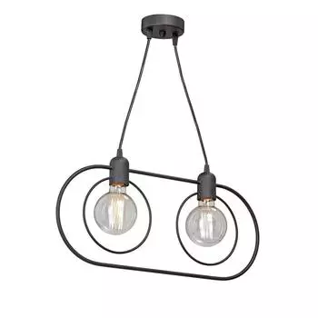 Подвесная люстра vitaluce v4742-1/2s (vitaluce) черный 1300x530 см.