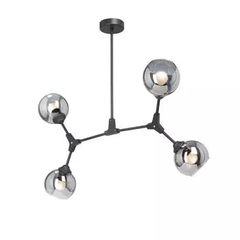 Подвесная люстра vitaluce v4823-1/4pl (vitaluce) серый 580x600 см.
