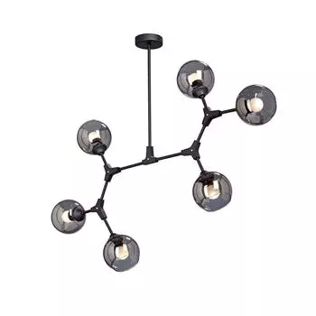 Подвесная люстра vitaluce v4823-1/6pl (vitaluce) черный 810x1010 см.