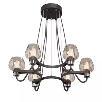Подвесная люстра vitaluce v4824-1/6s (vitaluce) черный 1010x675 см.