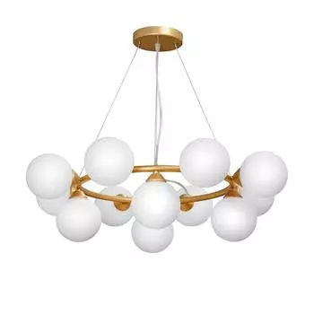 Подвесная люстра vitaluce v4841-8/12s (vitaluce) золотой 1050x700 см.
