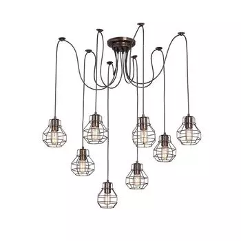 Подвесная люстра vitaluce v4884-7/8s (vitaluce) коричневый 1475x470 см.