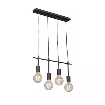 Подвесная люстра vitaluce v4971-1/4s (vitaluce) черный 1120x525 см.