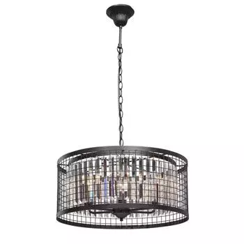 Подвесная люстра vitaluce v5184-1/6 (vitaluce) черный 900x570 см.
