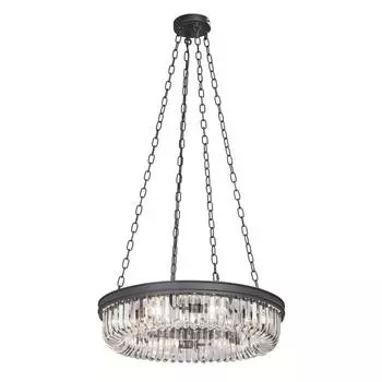 Подвесная люстра vitaluce v5297-1/8 (vitaluce) черный 1230x620 см.