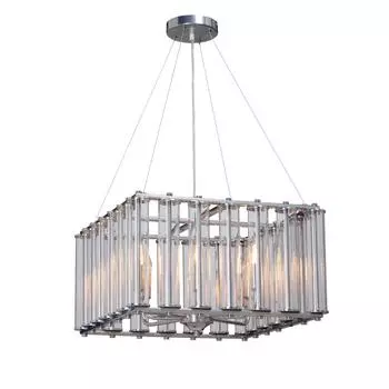 Подвесная люстра vitaluce v5300-9/6pl (vitaluce) серебристый 1070x505 см.