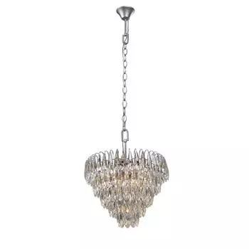 Подвесная люстра vitaluce v5340-9/10 (vitaluce) серебристый 1810x450 см.