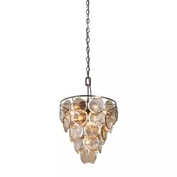 Подвесная люстра vitaluce v5848-7/10 (vitaluce) коричневый 1820x430 см.