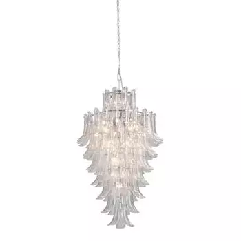 Подвесная люстра vitaluce v5860-9/28 (vitaluce) серебристый 2600x800 см.