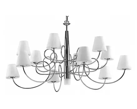 Подвесная люстра vortico (lightstar) серебристый 169 см.